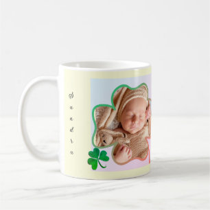 Custom Photo St. Patrick's 4Leaf Shamrock Frame Co Coffee Mug