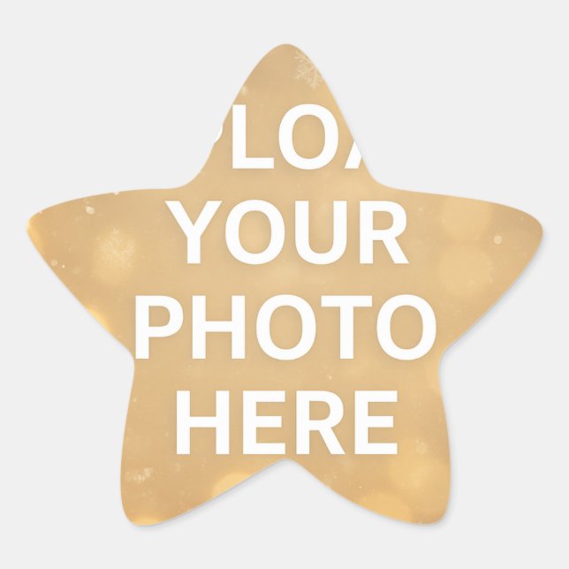Custom Photo Star Sticker (Front)