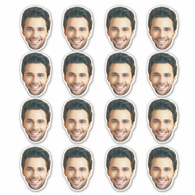 Custom Photo Sticker | Custom Face vinyl Stickers (Front)