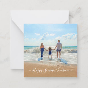 Custom Photo Summer Vacation Card with Your Photos