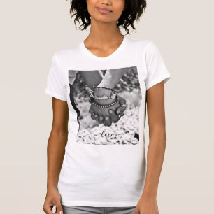 Custom Photo T-Shirt with Text - Love