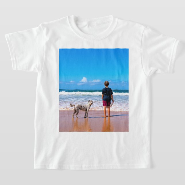 Custom Photo T-Shirt with Your Favourite Photos (Laydown)