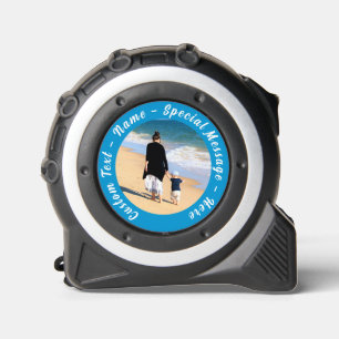 Custom Photo Tape Measure Personalised Text 1