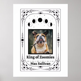 Custom Photo Tarot Dog Lover Pet Keepsake Mum Dad Poster