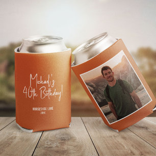 Custom Photo Template Birthday Party Favor Can Cooler