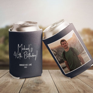 Custom Photo Template Birthday Party Favour Can Cooler