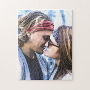 Custom Photo Template Couple Family Jigsaw Puzzle