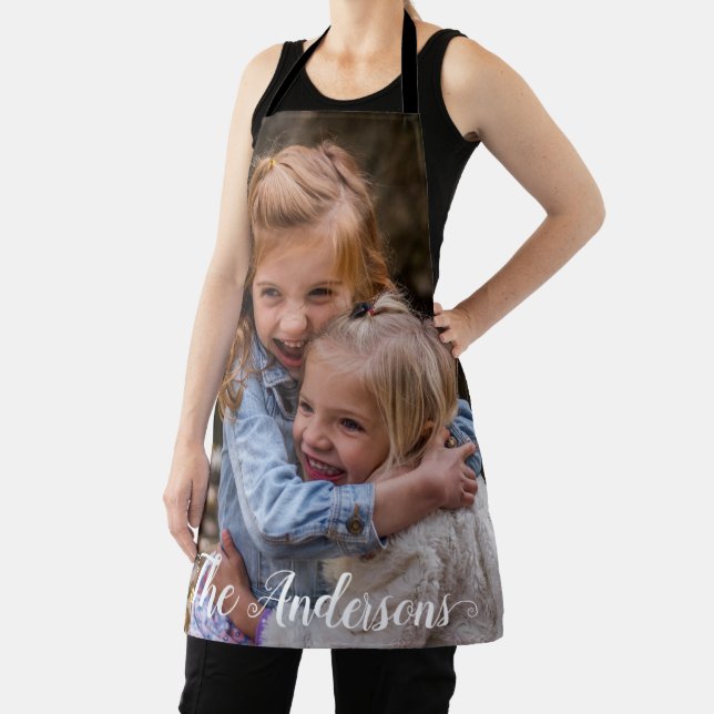 Custom Photo template Family Handwritten Apron (Insitu)