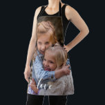 Custom Photo template Family Love Script Apron<br><div class="desc">This design may be personalised by choosing the customise option to add text or make other changes. If this product has the option to transfer the design to another item, please make sure to adjust the design to fit if needed. Contact me at colorflowcreations@gmail.com if you wish to have this...</div>