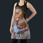 Custom Photo template Family Love Script Apron<br><div class="desc">This design may be personalised by choosing the customise option to add text or make other changes. If this product has the option to transfer the design to another item, please make sure to adjust the design to fit if needed. Contact me at colorflowcreations@gmail.com if you wish to have this...</div>