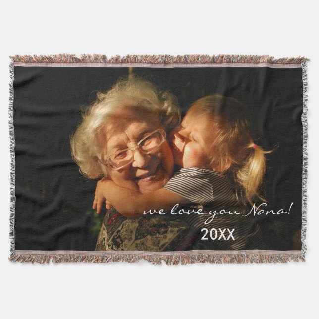 Custom Photo template Personalised Blanket (Front)