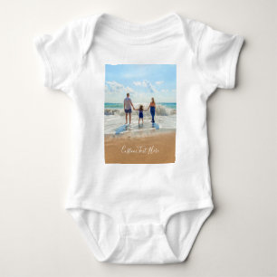 Custom Photo Text Baby Bodysuit Your Own Design