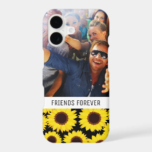 Custom Photo & Text Background with sunflowers