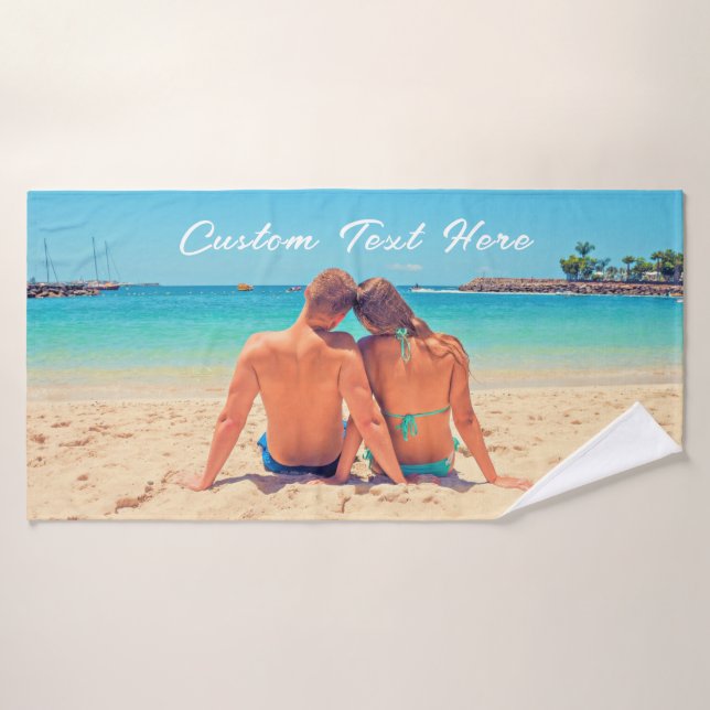 Custom Photo Text Bath Towels Your Love Photos (Bath Towel)