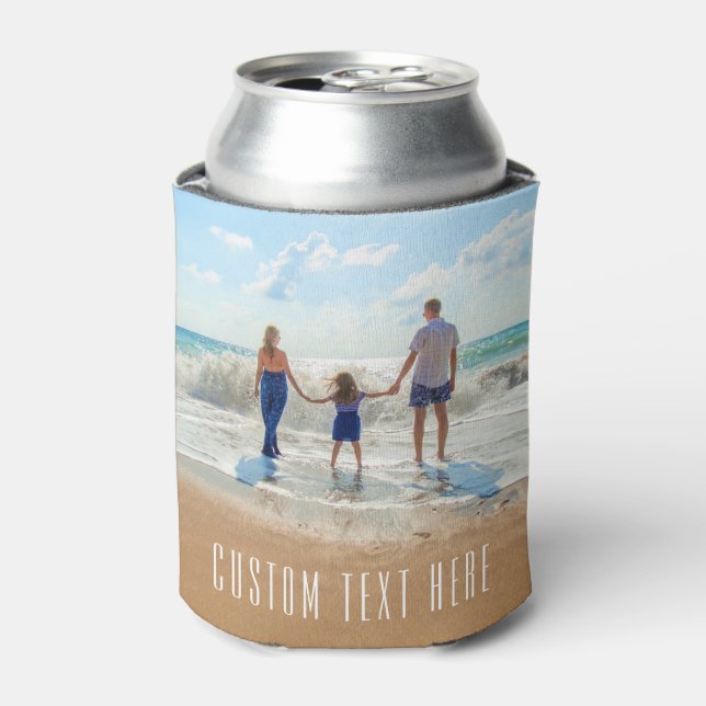 Custom Photo Text Can Cooler Your Own Design (Can Front)