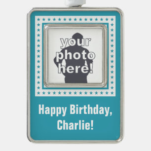 CUSTOM PHOTO, TEXT & COLOR ornament