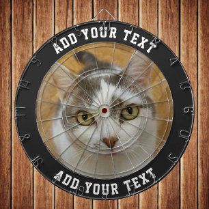 Custom Photo Text Colour Personalised Dartboard