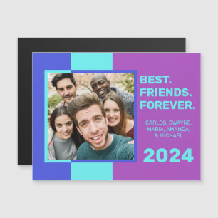 Custom Photo & Text Colourful Magnetic Invitation