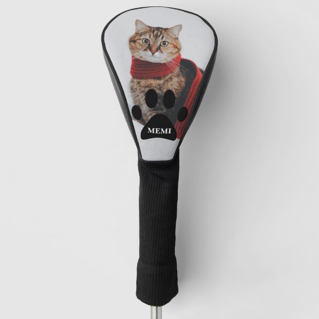 Custom Photo Text Create Your Own Personalised Gol Golf Head Cover (Front)