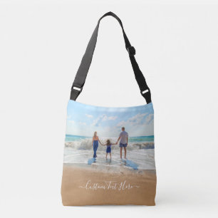 Custom Photo Text Crossbody Bag Your Photos Gift
