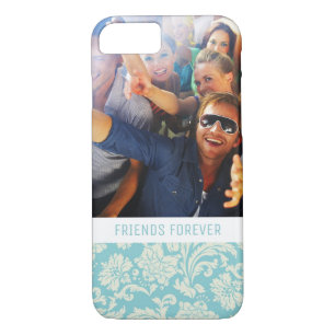 Custom Photo & Text Damask Pattern 3 iPhone 8/7 Case
