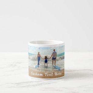 Custom Photo Text Espresso Cup Your Photos Gift