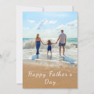 Custom Photo Text Father's Day Card Your Photos