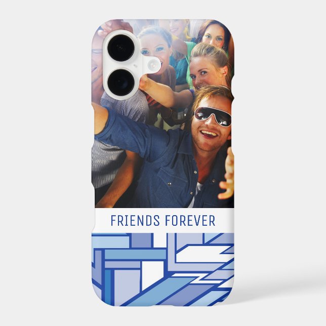 Custom Photo & Text Geometric pattern 2 (Back)
