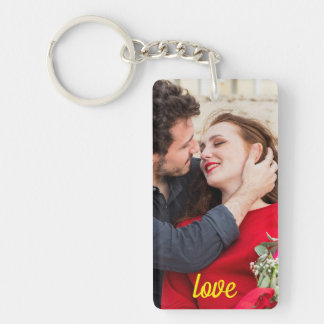 Custom Photo Text Gift | Family, Couple, Pet Photo Key Ring