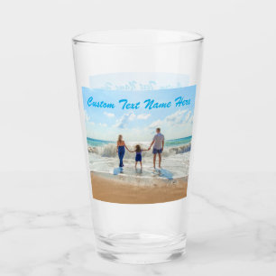 Custom Photo Text Glass Gift Your Favourite Photos