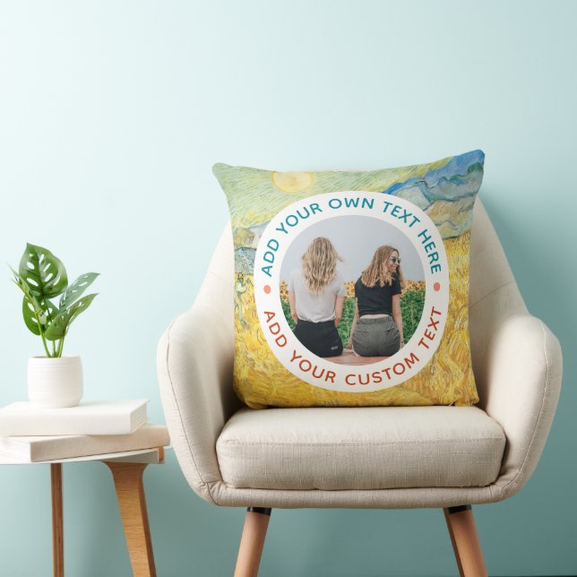 Custom Photo & Text Home Decor – Personalised Gift Cushion (Chair)