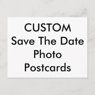 Custom Photo Text Image Save The Date Postcards