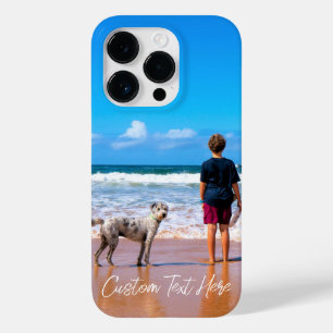 Custom Photo Text iPhone Case Your Pets Photos