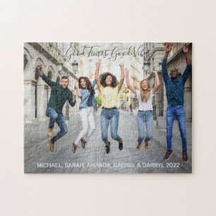 Custom Photo & Text Jigsaw Puzzle
