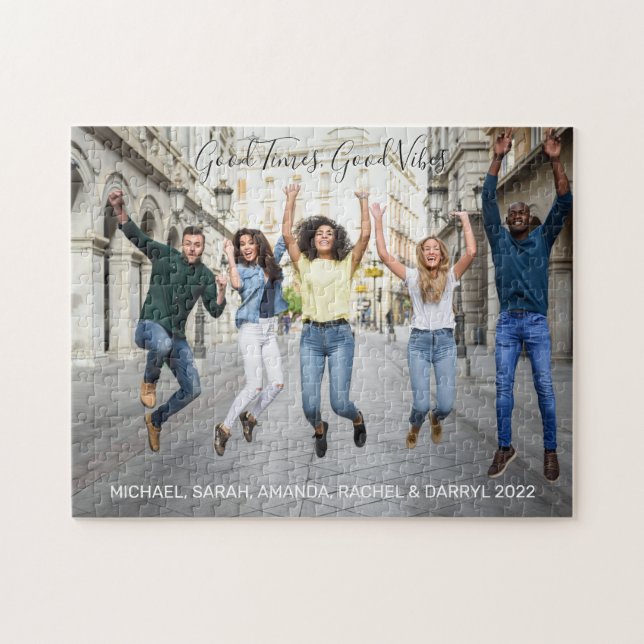 Custom Photo & Text Jigsaw Puzzle (Horizontal)