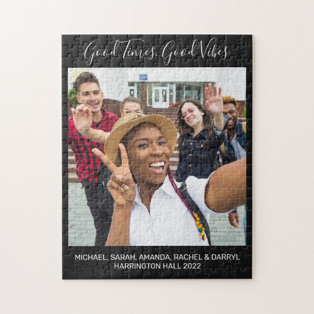 Custom Photo & Text Jigsaw Puzzle (Vertical)