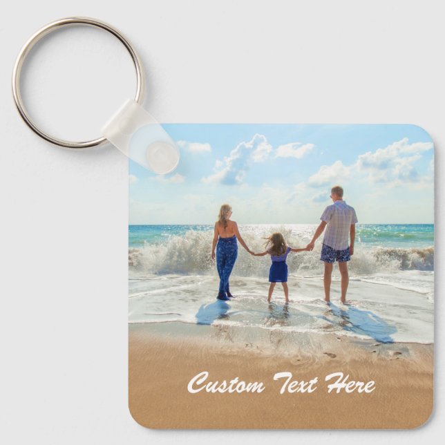 Custom Photo Text Keychain Your Favourite Photos (Front)