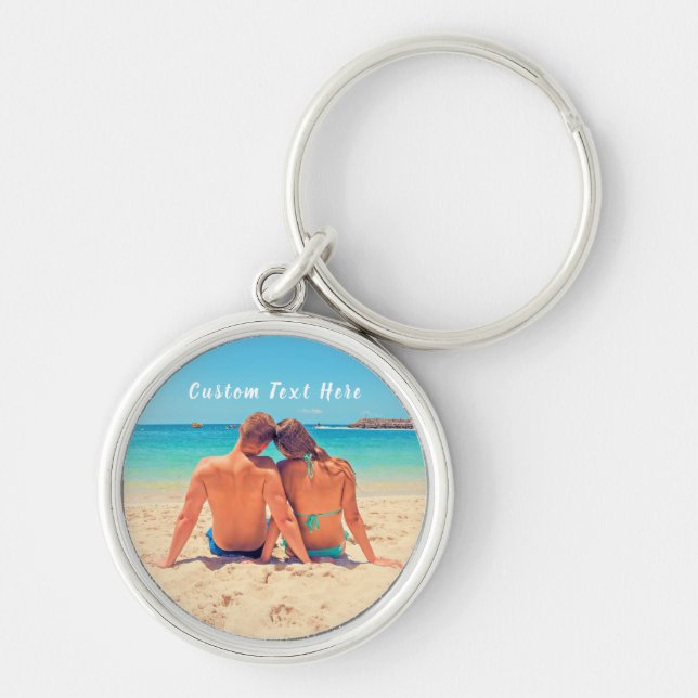 Custom Photo Text Keychain Your Favourite Photos (Front)