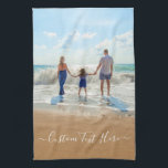 Custom Photo Text Kitchen Towel with Your Photos<br><div class="desc">Custom Photo and Text Kitchen Towels - Unique Your Own Design -  Personalised Family / Friends or Personal Gift - Add Your Text and Photo - Resize and move elements with Customisation tool ! Good Luck - Be Happy :)</div>