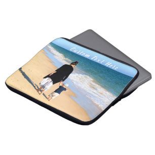 Custom Photo Text Laptop Sleeve Your Family Photos