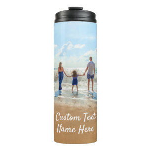 Custom Photo Text Name Thermal Tumbler Your Photos