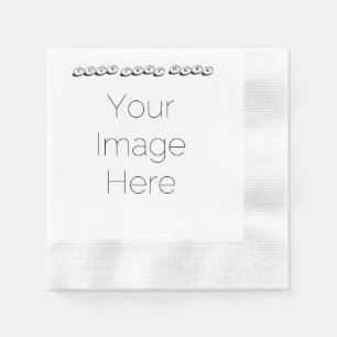 Custom Photo & Text Party Wedding, birthday, paper Napkin