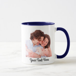 Custom Photo & Text Personalised Family  Mug