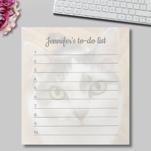 Custom Photo Text Personalised To-Do List Notepad
