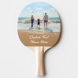 Custom Photo Text Ping Pong Paddle Your Photos