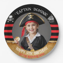 Custom photo & text Pirate Birthday Party