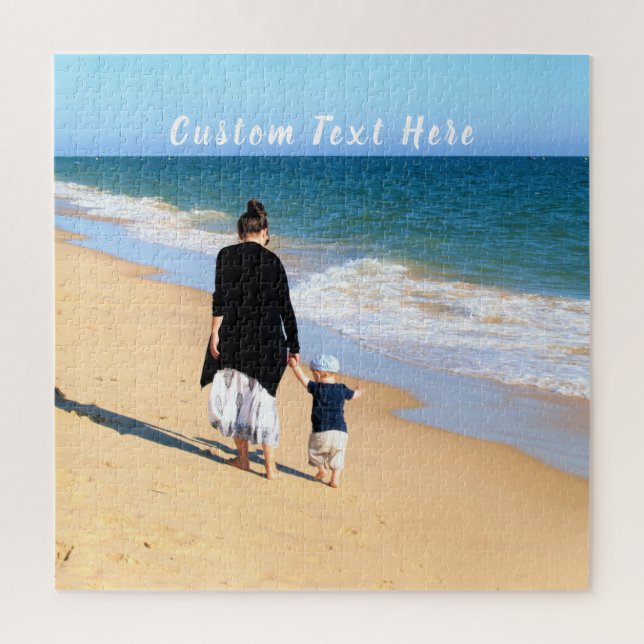 Custom Photo Text Puzzle with Your Favourite Photo (Vertical)