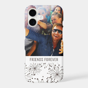 Custom Photo & Text Retro floral background