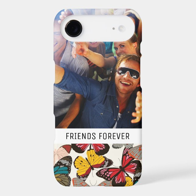 Custom Photo & Text Retro floral pattern 7 Case-Mate iPhone Case (Back)