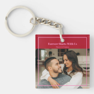 Custom Photo & Text Romantic Gift - Personalized Key Ring
